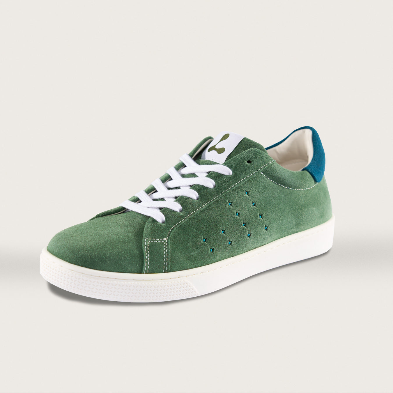 Halo Sneaker Tongue Graphic Emerald Green/Labradorite Blue – Lazo