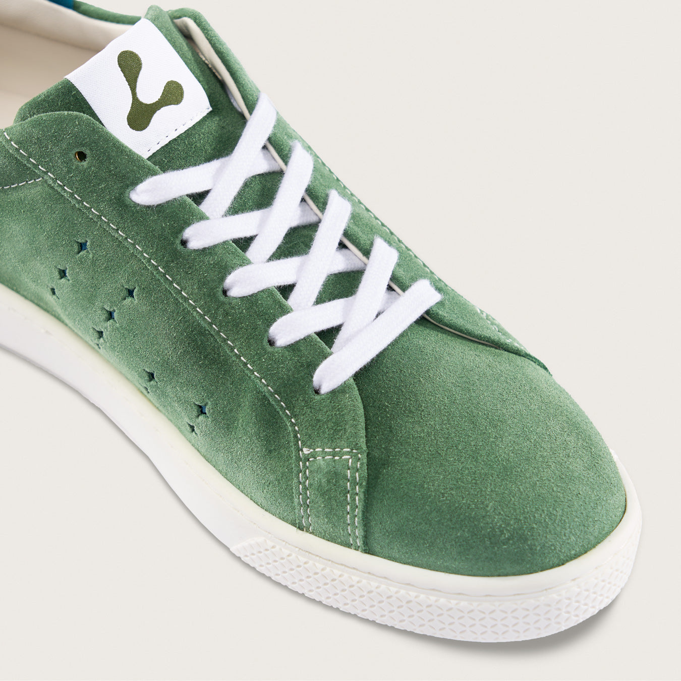 Halo Sneaker Tongue Graphic Emerald Green/Labradorite Blue – Lazo