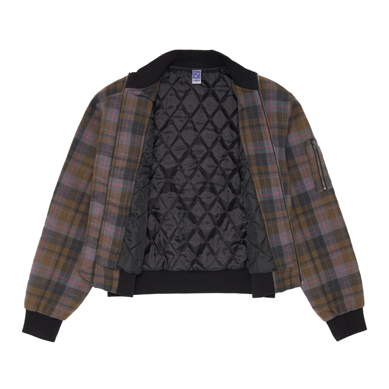 Kero　IRENE Shadow Plaid Jacket Plaid Sherpa Varsity Jacket – ECKO UNLTD
